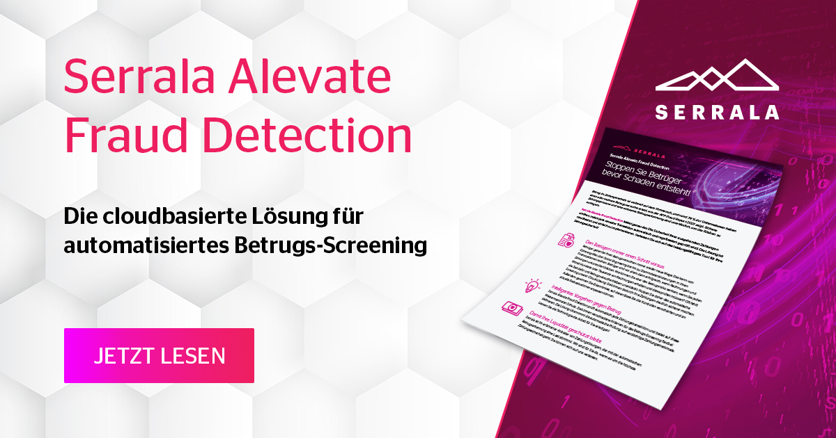 Serrala Alevate Fraud Detection in the Cloud